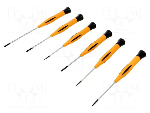 Kit: screwdrivers; precision; Phillips; PH0,PH00,PH000; 6pcs. PIERGIACOMI PG-KITP