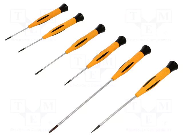 Kit: screwdrivers; precision; slot; 6pcs. PIERGIACOMI PG-KITS