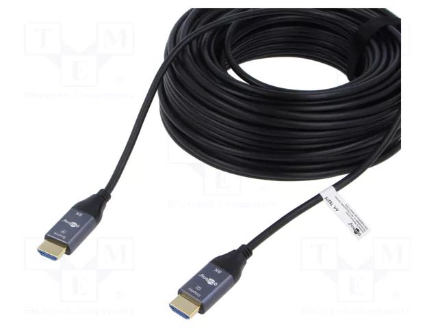Cable; HDMI plug,both sides; PVC; HDCP 2.2,HDMI 2.1,optical GOOBAY GOOBAY-76275