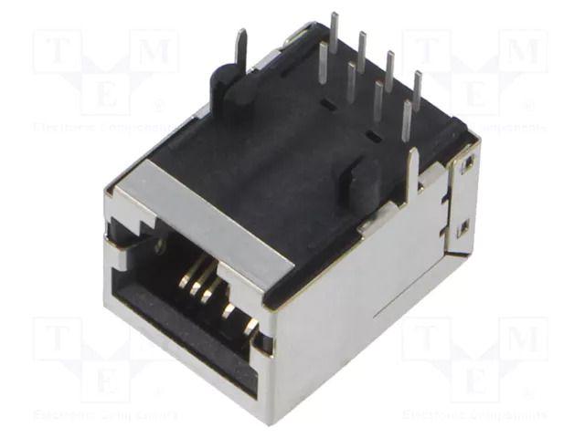Connector: RJ45; socket; PIN: 8; Cat: 5e; shielded; 8p8c; on PCBs; THT BEL FUSE SS71800-007F