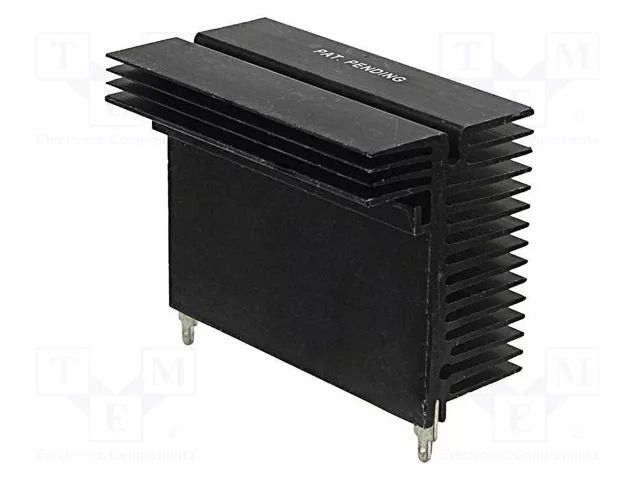 Heatsink: extruded; grilled; black; L: 58mm; W: 32mm; H: 43.8mm; C40 OHMITE C40-058-AE