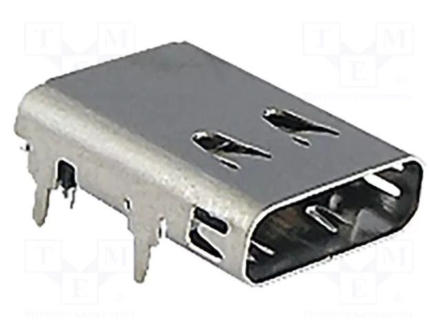 Connector: USB C; socket; THT; PIN: 24; angled 90°; USB 3.1 BEL FUSE SS-52400-003