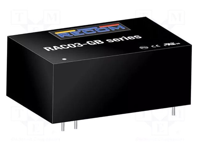 Converter: AC/DC; 3W; PCB RECOM RAC03-09SGB