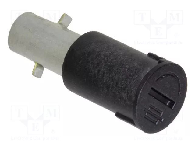 Fuse holder with cover; 5x20mm; on panel; black; UL94V-0 EATON/BUSSMANN BK-STM