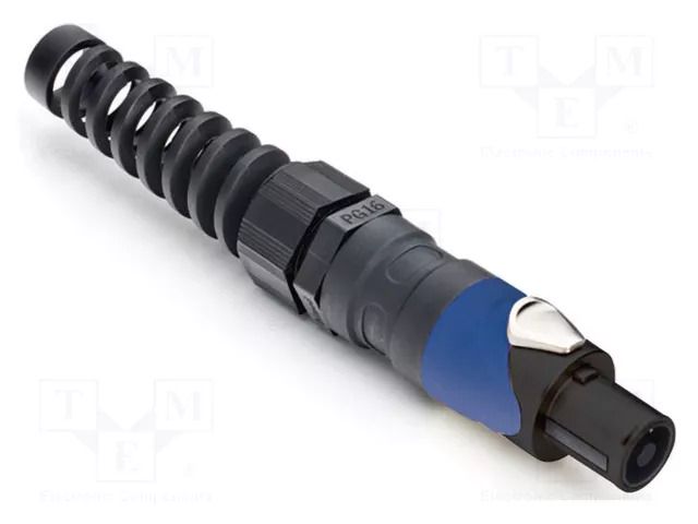 Connector: loudspeaker; plug; female; PIN: 4; for cable; 30A; 133V AMPHENOL SP-4-FBL