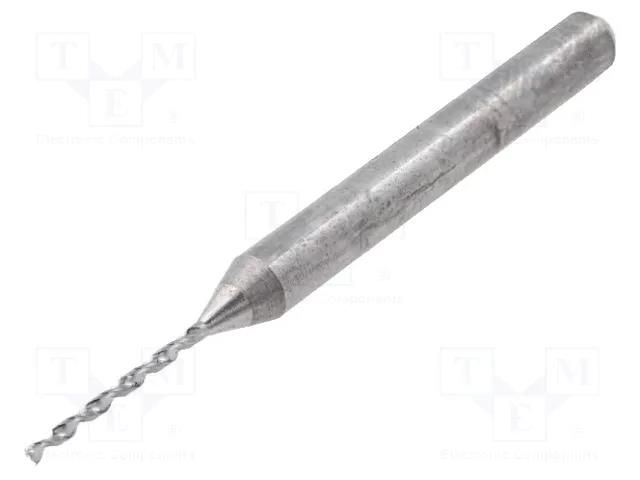 Drill bit; Ø: 0.8mm; carbon steel; PCB; 1/8" (3,175mm) BUNGARD BF0.8