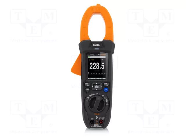 Meter: multifunction; pincers type; Øcable: 40mm; LCD TFT; IP40 HT INSTRUMENTS HTI-HP009025