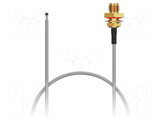 Cable; IPEX MHF 4L,SMA female; black; -40÷85°C; 0÷6GHz; 100mm; 50Ω GCT CAB460RF-0100-A-1