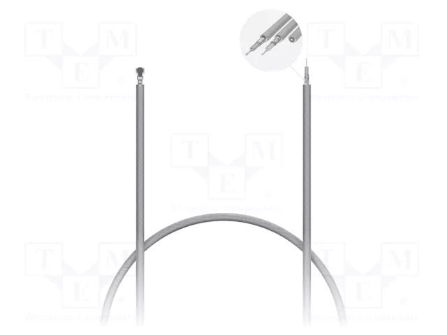 Cable; IPEX MHF 5L,wires; grey; angled; -40÷85°C; 250mm; 50Ω GCT CAB611RF-0250-000E