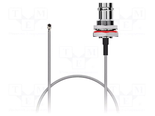 Cable; BNC female,IPEX MHF 1; brown; -40÷85°C; 0÷3GHz; 100mm; 50Ω GCT 272-RF-0100-A-2