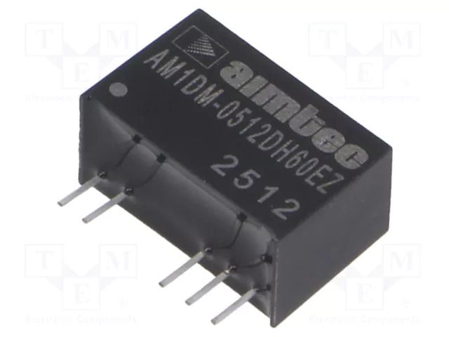 Converter: DC/DC; 1W; Uin: 4.5÷5.5VDC; Uout: -12VDC; Uout2: 12VDC AIMTEC AM1DM-0512DH60EZ