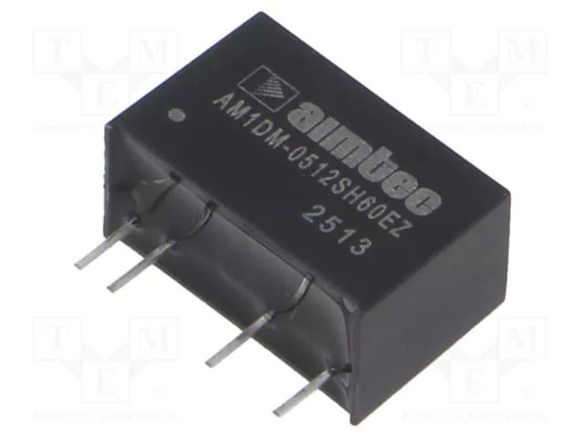 Converter: DC/DC; 1W; Uin: 4.5÷5.5VDC; Uout: 12VDC; Iout: 84mA; SIP7 AIMTEC AM1DM-0512SH60EZ