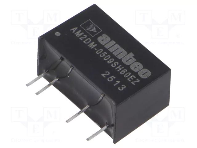 Converter: DC/DC; 2W; Uin: 4.5÷5.5VDC; Uout: 9VDC; Iout: 222mA; SIP7 AIMTEC AM2DM-0509SH60EZ