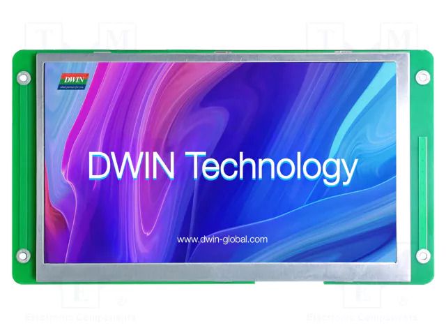 Display: TFT; 7"; 1024x600; Illumin: LED; 32MBFLASH; RGB; 700cd/m2 Dwin Technology DMG10600T070-09WN