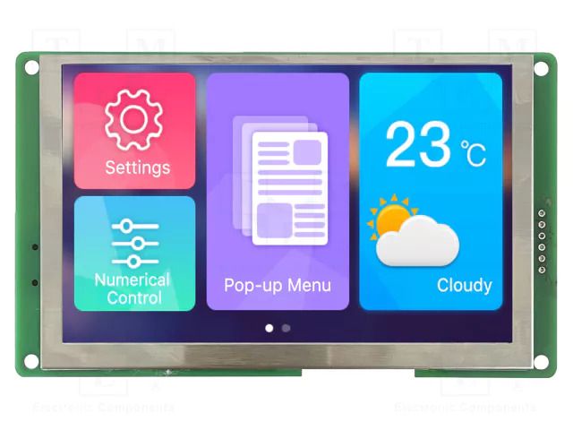 Display: TFT; 4.3"; 480x272; Illumin: LED; 8MBFLASH; RGB; 300cd/m2 Dwin Technology DMG48270C043-05WN