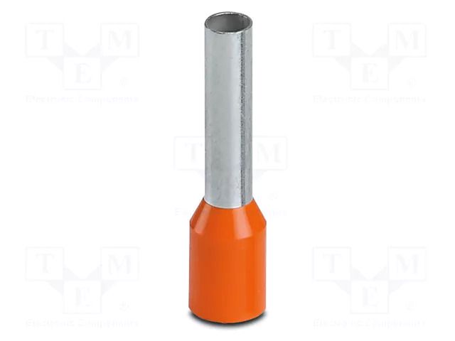 Tip: bootlace ferrule; insulated; copper; 4mm2; Bit len: 12mm PHOENIX CONTACT AI4-12OG
