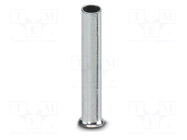 Tip: bootlace ferrule; non-insulated; copper; 1.5mm2; tinned; 12mm PHOENIX CONTACT A1.5-12