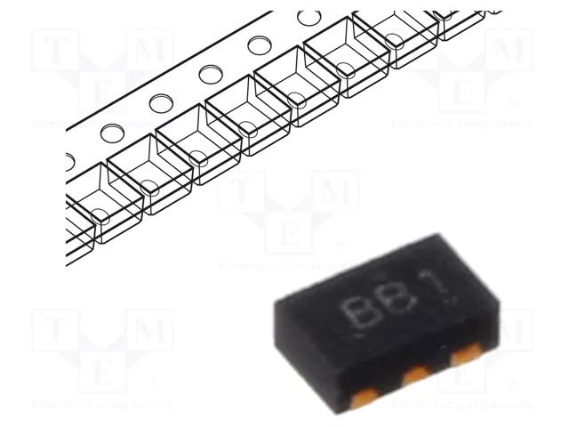 Diode: TVS array; 6V; unidirectional; DFN6; Ch: 2; ESD ALPHA & OMEGA SEMICONDUCTOR AOZ8802ADI