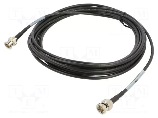 Cable; 5m; BNC male,both sides; black; straight; 0÷40°C; 75Ω 3M 1CX12-22-0S-005.0