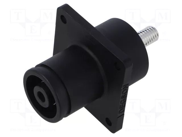 Connector: DC supply; socket; ES-350A; 1.5kV; PIN: 1; IP67; screw DEGSON ELECTRONICS ESS-350A-120-S-BK