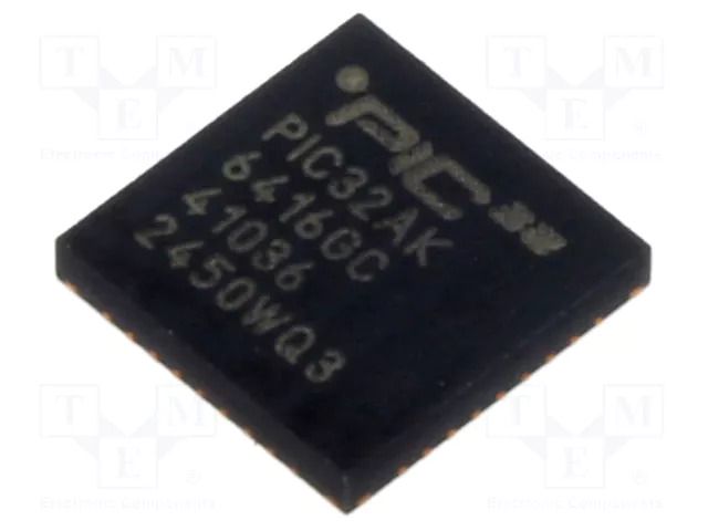 IC: PIC microcontroller; 64kB; 200MHz; 3÷3.6VDC; SMD; VQFN36 MICROCHIP TECHNOLOGY 32AK6416GC41036IM7