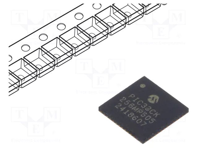 IC: dsPIC microcontroller; 256kB; 24kBSRAM; UQFN48; 3÷3.6VDC; tube MICROCHIP TECHNOLOGY 33CK256MP505-I/M4