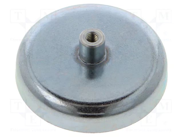 Magnet: permanent; hard ferrite; 280N; Ø: 47mm; H: 17mm; steel ELESA+GANTER GN50.2-HF-47-9-M4