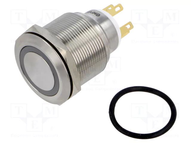 Switch: vandal resistant; Pos: 2; SPDT; 3A/220VAC; 5A/24VDC; IP65 ONPOW GQ25-L-11ZEJB24VS