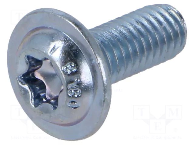 Screw; with flange; M6x16; 1; Head: button; Torx®; TX30; steel; zinc BOSSARD B6X16/BN20367