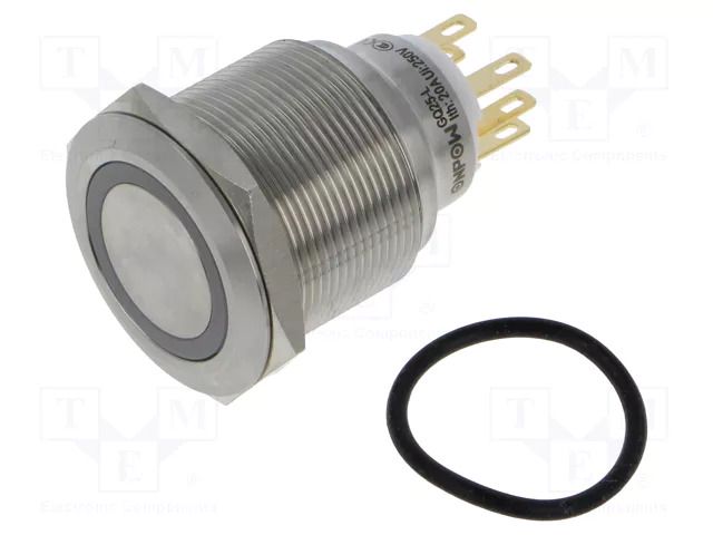Switch: vandal resistant; Pos: 2; SPDT; 3A/220VAC; 5A/24VDC; IP65 ONPOW GQ25-L-11ZEJG12VS