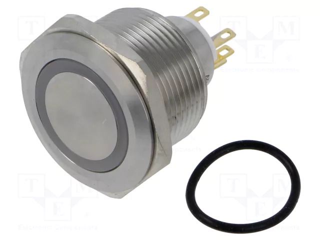 Switch: vandal resistant; Pos: 2; SPDT; 3A/220VAC; 5A/24VDC; IP65 ONPOW GQ30-L-11ZEJG12VS
