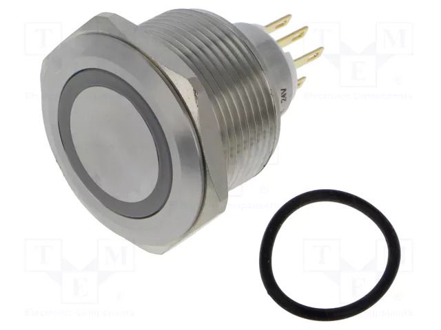 Switch: vandal resistant; Pos: 2; SPDT; 3A/220VAC; 5A/24VDC; IP65 ONPOW GQ30-L-11ZEJY24VS