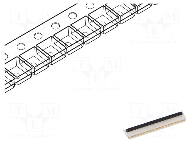 Connector: FFC/FPC; gold-plated; SMT; 500mA; 50V; FBH1; PIN: 32 MOLEX MX-503480-3200