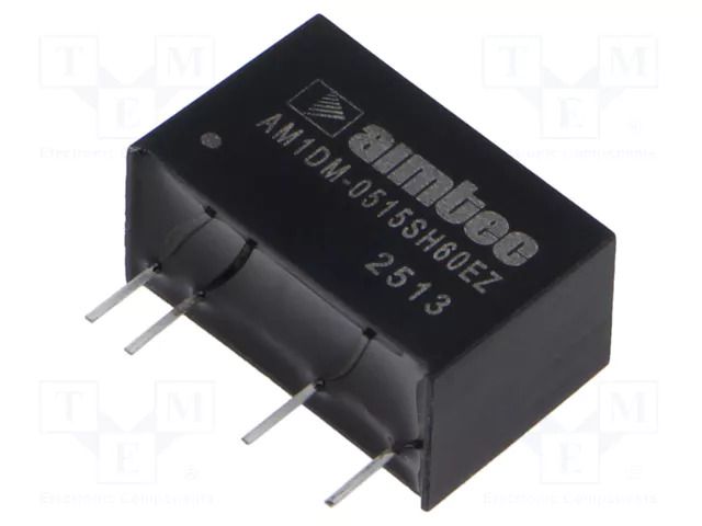 Converter: DC/DC; 1W; Uin: 4.5÷5.5VDC; Uout: 15VDC; Iout: 67mA; SIP7 AIMTEC AM1DM-0515SH60EZ
