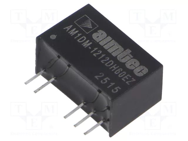 Converter: DC/DC; 1W; Uin: 10.8÷13.2VDC; Uout: -12VDC; Uout2: 12VDC AIMTEC AM1DM-1212DH60EZ
