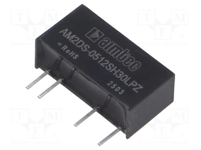 Converter: DC/DC; 2W; Uin: 4.5÷5.5VDC; Uout: 12VDC; Iin: 506mA; SIP7 AIMTEC AM2DS-0512SH30LPZ