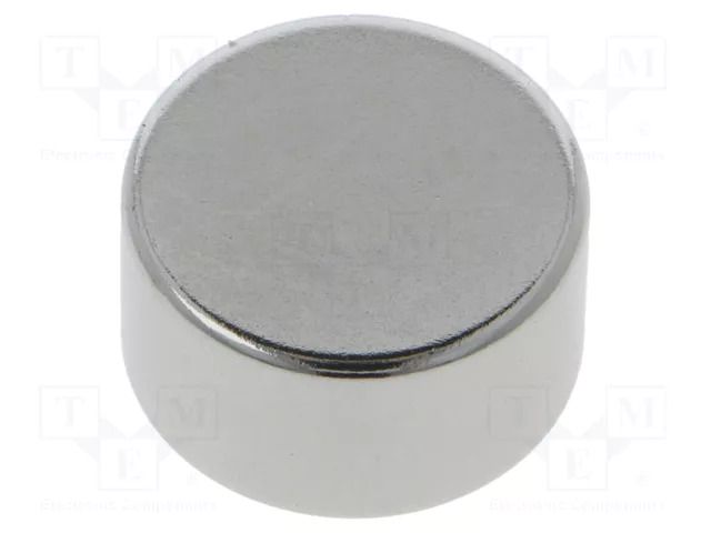 Magnet: permanent; neodymium; 135N; Ø: 23mm; H: 12mm ELESA+GANTER GN55.2-ND-23-12