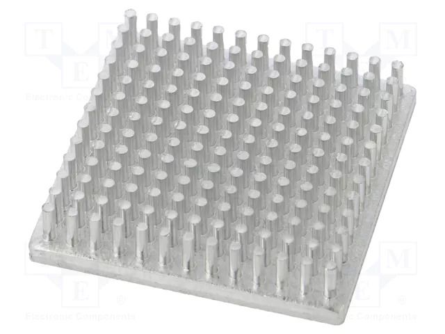 Heatsink: extruded; grilled; natural; L: 50mm; W: 50mm; H: 10mm; raw FISCHER ELEKTRONIK ICKS50X50X10