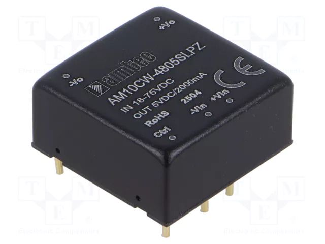 Converter: DC/DC; 10W; Uin: 18÷75VDC; Uout: 5VDC; Iin: 250mA; Iout: 2A AIMTEC AM10CW-4805SLPZ