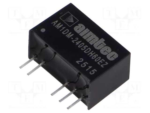 Converter: DC/DC; 1W; Uin: 21.6÷26.4VDC; Uout: -5VDC; Uout2: 5VDC AIMTEC AM1DM-2405DH60EZ