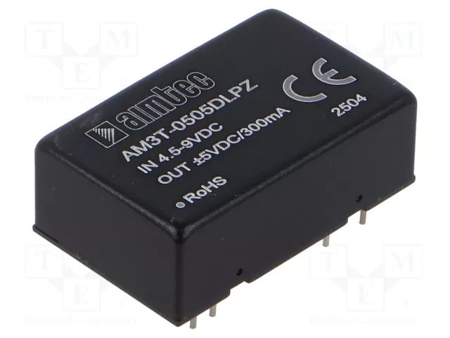 Converter: DC/DC; 3W; Uin: 4.5÷9VDC; Uout: 5VDC; Uout2: -5VDC; DIP24 AIMTEC AM3T-0505DLPZ