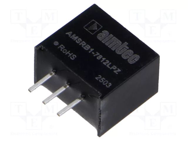 Converter: DC/DC; 15W; Uin: 8÷20VDC,16÷36VDC; Uout: 12VDC; Iout: 1A AIMTEC AMSRB1-7812LPZ