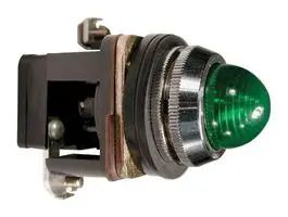 PILOT LIGHT, LED, GREEN, 30MM, 110VAC PLB3LB-110