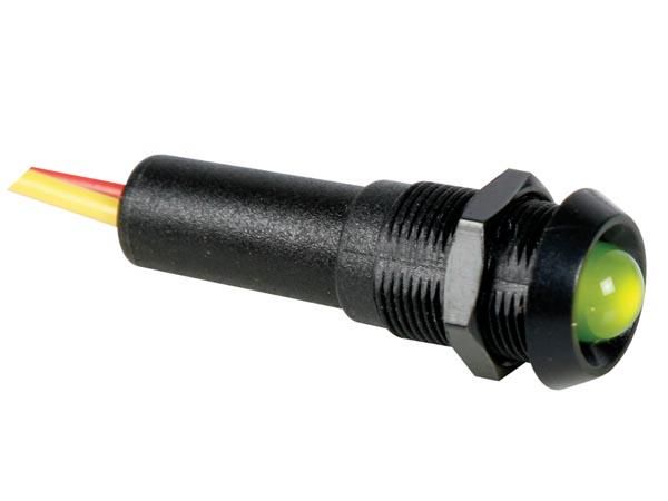 LED LAMP 12V GREEN - BLACK HOUSING 12VBG 5410329272166; 5410329272166