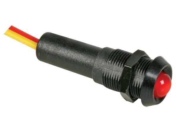 LED LAMP 12V RED - BLACK HOUSING 12VBR 5410329252991; 5410329252991