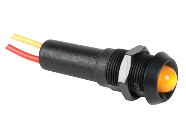 LED LAMP 12V YELLOW - BLACK HOUSING 12VBY 5410329318956; 5410329318956