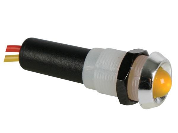 LED LAMP 12V YELLOW - CHROME HOUSING 12VCY 5410329253738; 5410329253738