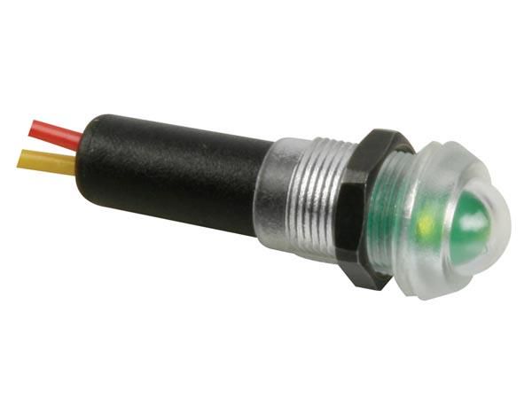 WATER-RESISTANT LED LAMP 12V GREEN - BLACK HOUSING 12VTG 5410329277680; 5410329277680