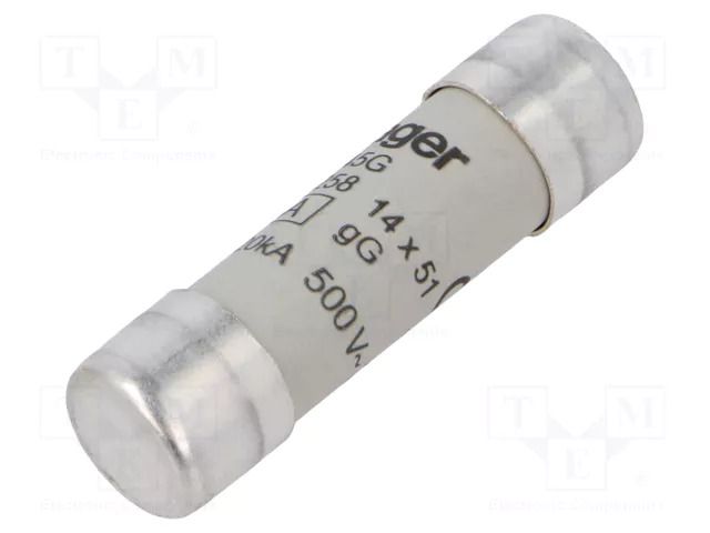 Fuse: fuse; 45A; 500VAC; gG; cylindrical,industrial; 14x51mm HAGER LF445G