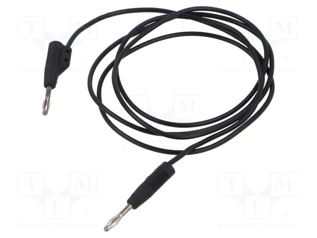 Test lead; 60VDC; 30VAC; 6A; banana plug with axial socket 2mm HIRSCHMANN T&M MVLF2/100SW